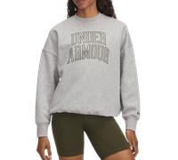 Under Armour Rival Flc OS Varsity Crew Sweatshirt XS Argent