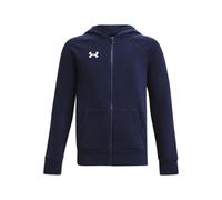 Under Armour Rival Fleece Full Zip Hoodie Maillot de survêtement, Bleu Marine/Blanc, XL Garçon