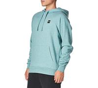 Under Armour Rival Fleece Hoodie Maillot de survêtement, Retro Teal Light Heather (391)/Onyx White, M Homme