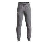Under Armour Rival Fleece - Jogging enfant gris, molleton doux, taille élastique & poches sécurisées 12-14 ans