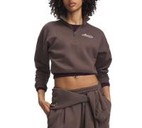 Under Armour Rival Fleece Varsity HZ Sweatshirt XS Marron