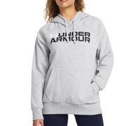 Under Armour Rival Fleece Wordmark Hoodie-GRY Sweatshirt M Argent
