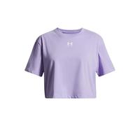 Under Armour Rival Manches Courtes Filles, T-Shirt Fille col Rond, T-Shirt Manches Courtes Confortable et Respirant, Transparent/White, YLG, Transparent / / White, YXS