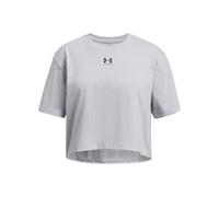 Under Armour Rival Manches Courtes Filles, T-Shirt Fille col Rond, T-Shirt Manches Courtes Confortable et Respirant, Mod Gray Light Heather/Black, YLG, Mod Gray Light Heather/Black, YXS