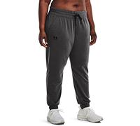 Under Armour Rival Pantalon de Jogging en Tissu éponge Femme, Gris de Jais, M