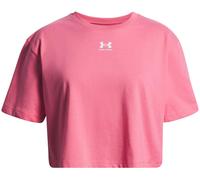 Under Armour Rival Manches Courtes Filles, T-Shirt Fille col Rond, T-Shirt Manches Courtes Confortable et Respirant, Super Pink/White, YLG, Super Pink/White, YMD