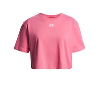 Under Armour T-shirt Rival manches courtes fille col rond respirant Super Pink/White YLG/YXL