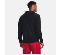 Under Armour Rival Terry Côté Gauche Zip Complet Hommes, Sweat pour Homme Ultra-Doux, Sweat à Capuche Respirant pour l'entraînement, Black/Onyx White, XXL
