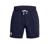 Under Armour Rival Terry Short 6 Pouces Hommes, Short Running Homme avec Poches, Short Homme Confortable et Respirant, Midnight Navy/Onyx White, L, Midnight Navy/Onyx White, XXL