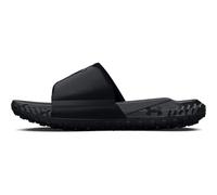 Under Armour Sandales unisexes Project Rock 3 Slides pour adulte, (001) Noir/Noir/Gris, 8.5 Women/7 Men
