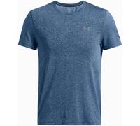 Maillot manches courtes under armour seamless stride bleu homme