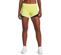 Under Armour Short 2 en 1 Fly by 2.0 pour femme, (743) Jaune citron/blanc/réfléchissant, Taille M