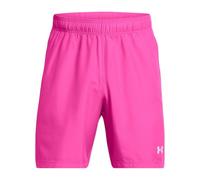Under Armour Short d'entraînement tissé demi-dos gaufré rose pour homme
