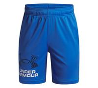 Under Armour Short Tech Logo pour garçon, (402) Bleu Atlantis/Bleu Marine délavé/Blanc, Taille L