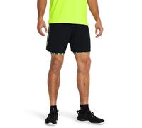 Under Armour Short tissé WDMK Homme Noir/Jaune Haute Visibilité L