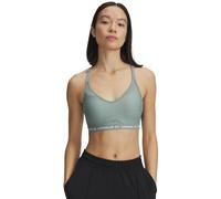 Under Armour Soutien-gorge de sport à faible impact croisé pour femme, (348) Vert silice / / Blanc, Taille M