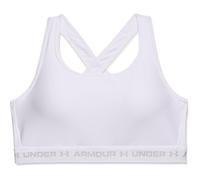 Under Armour Soutien-Gorge de Sport à Impact Moyen croisé, Blanc (100)/Gris Halo, 3X Femmes