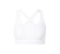 UNDER ARMOUR Soutien-gorge de sport gris / blanc, Taille L