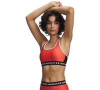 Under Armour Soutien-Gorge mi-Haut croisé - Rouge Venom/Noir/Blanc - XL