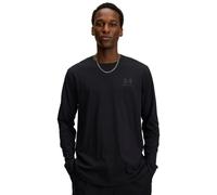 Under Armour Sportstyle Côté Gauche Manches Longues Hommes, T-Shirt Homme à Manches Longues, T-Shirt Logo Confortable et Respirant, Black/Pitch Gray, L, Black/Pitch Gray, MD