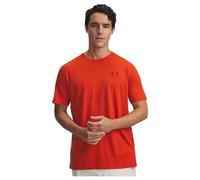 Under Armour Sportstyle Logo Côté Gauche Manches Courtes Hommes, T-Shirt Homme à Manches Courtes, T-Shirt Logo Confortable et Respirant, Surplus Orange/Cinna Red, L, Surplus Orange/Cinna Red, SM