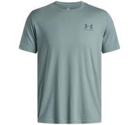 Under Armour Sportstyle Logo Côté Gauche Manches Courtes Hommes, T-Shirt Homme à Manches Courtes, T-Shirt Logo Confortable et Respirant, Serpentine/Jasper Blue, L, Serpentine/Jasper Blue, SM