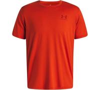Under Armour Sportstyle Logo Côté Gauche Manches Courtes Hommes, T-Shirt Homme à Manches Courtes, T-Shirt Logo Confortable et Respirant, Surplus Orange/Cinna Red, L, Surplus Orange/Cinna Red, LG