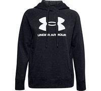 Under Armour Sweat à Capuche avec Logo Rival Fleece Sweat à Capuche Femme Black/White/ (002) FR: S (Taille Fabricant: SM)