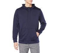 Under Armour Sweat à Capuche en Polaire avec Fermeture éclair Tops, (410) Bleu Marine/Noir, L Homme