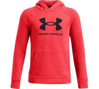 Under Armour Sweat à capuche Rival en polaire avec grand logo pour garçon, (713) Racer Rouge/Noir, X-Small