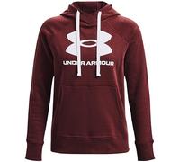 Under Armour Sweat à Capuche Rival en Polaire avec Logo pour Femme, (690) Rouge châtaigne/Blanc, X-Large