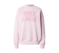 Under Armour Rival Fleece Oversized Varsity Crew Sweatshirt Rose XS Femme
