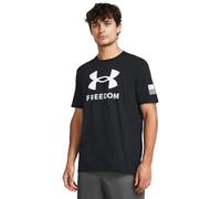 Under Armour T-shirt à manches courtes Freedom Graphic pour homme, (001) Noir/blanc/logo, XX-Large