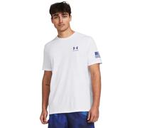 Under Armour T-shirt à manches courtes Freedom Graphic pour homme, (100) Blanc / / Team Royal, Taille S