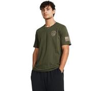 Under Armour T-shirt à manches courtes Freedom Graphic pour homme par 1775, (390) Vert marine / / Timberwolf Taupe, Taille XL