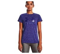 Under Armour T-Shirt à Manches Courtes pour Femme Graph UA Tech Twist BL Gel SSC, Bleu Sonar 1377201-468, XS