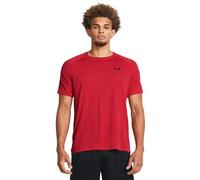 Under Armour T-Shirt à Manches Courtes texturé pour Homme, (600) Rouge/Noir, Taille S
