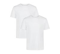 Under Armour T-Shirt col Rond Coton Homme Lot de 2 - sans étiquette, Coupe Extensible Douce, Respirant & Anti-Transpiration - T-Shirt Blanc sous-vêtement, Blanc, M