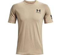 Under Armour T- Shirt Drapeau de la liberté Chemise, Sable du désert (290)/Noir, Large Homme