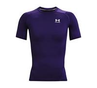Under Armour T-Shirt Fonctionnel à Manches Courtes UA HG Armour Comp SS à séchage Rapide pour Homme, Violet (500)/Blanc, M