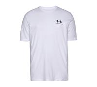 Under Armour T-shirt manches courtes Logo poitrine gauche Blanc XS coupe régulière Homme
