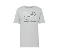 UNDER ARMOUR T-Shirt fonctionnel 'FOUNDATION' gris / noir / blanc, Taille L