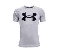 T-shirt Under Armour Tech Big Logo manche courte gris noir garçon - S