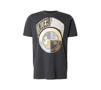 UNDER ARMOUR T-Shirt fonctionnel 'VARSITY CREST' bleu clair / jaune / gris / noir, Taille M
