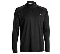 Under Armour T-Shirt manches longues Homme UA Tech 1/4 Zip, Noir (Black), L, 1242220-003