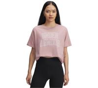 Under Armour T-Shirt Rival OS Campus pour Femme, Rose, S-M