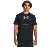 Under Armour T-Shirt UA M en Gel Stack SS pour Homme, Noir / / Gris, M
