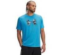 Under Armour T-Shirt UA Tech Print Fill pour Homme, Bleu éther/Noir, S
