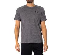 Under Armour T-Shirt UA Tech texturé SS pour Homme, Castlerock / / Noir, S