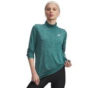 Under Armour Tech 1/2 Zip-Twist Haut manches longues Femmes-vert, blanc XS
